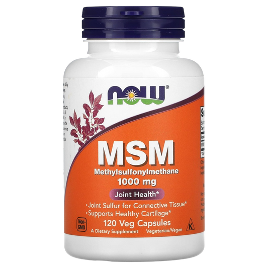 NOW - MSM, Methylsulfonylmethane, 1,000mg, 120VC