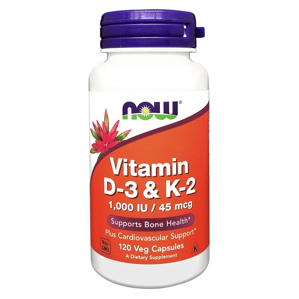 NOW - Vitamin D3 & K2 120 capsules