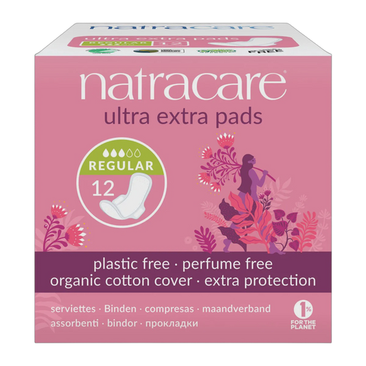 Natracare  - Ultra Extra Pads With Wings - Regular 12pk