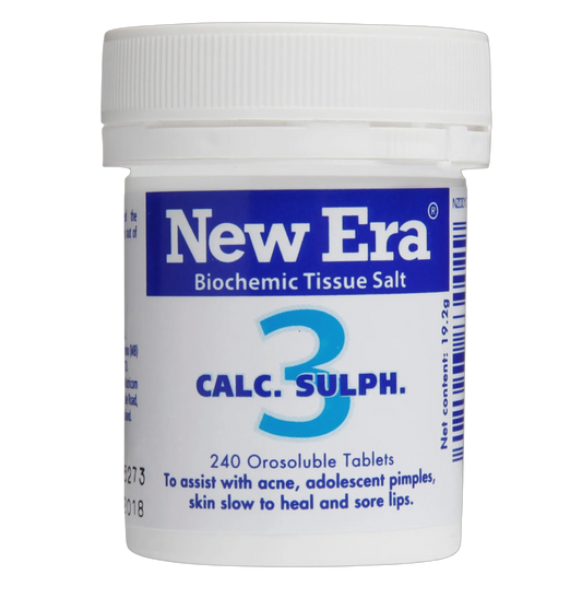 New Era - No.3 Calc Sulph 240 tabs
