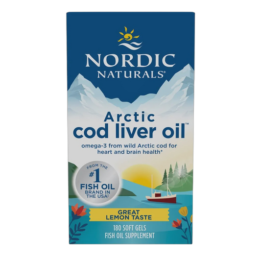 Nordic Naturals - Arctic Cod Liver Oil - Lemon 180 softgels