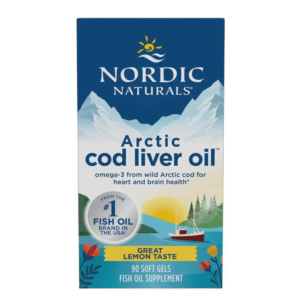 Nordic Naturals - Arctic Cod Liver Oil - Lemon 90 softgels