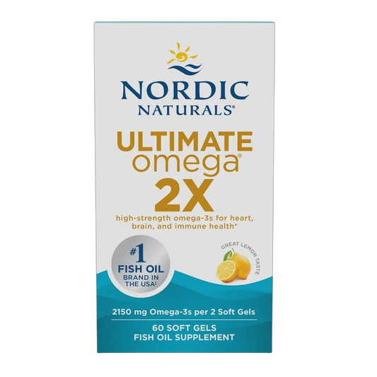 Nordic Naturals - Ultimate Omega 2X - Lemon 60 softgels