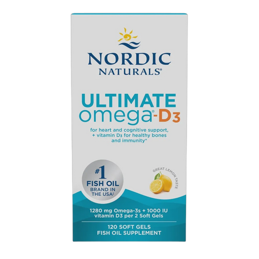 Nordic Naturals - Ultimate Omega D3 - Lemon 120 softgels