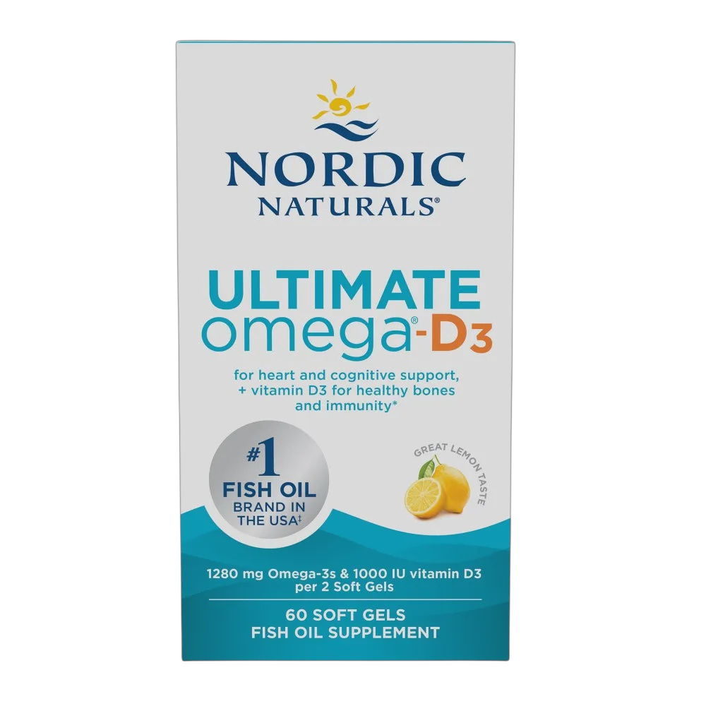 Nordic Naturals - Ultimate Omega D3 - Lemon 60 softgels