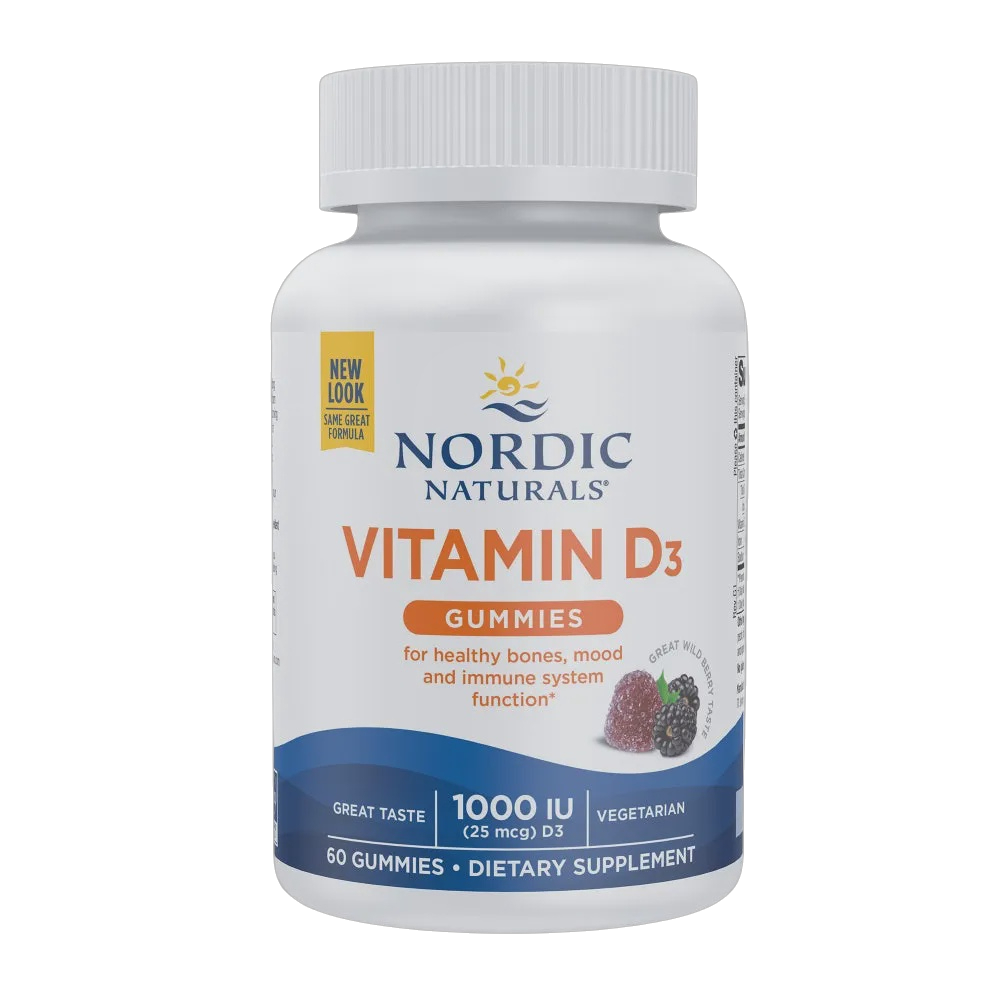 Nordic Naturals - Vitamin D3 Gummies - Wild Berry 60 gummies