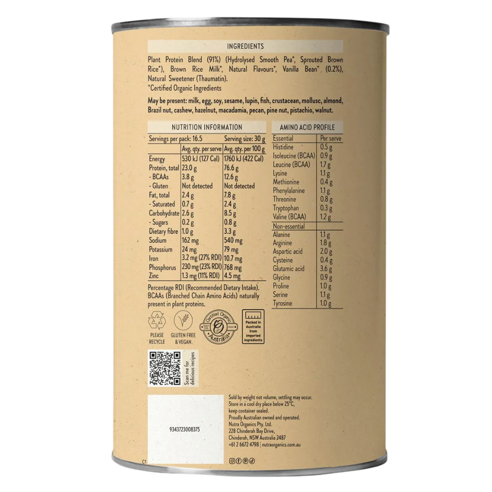 Nutra Organics - Collagen Beauty with Verisol 450g