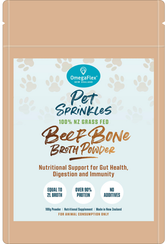 OmegaFlex - Pet Sprinkles Beef Bone Broth Powder 100g