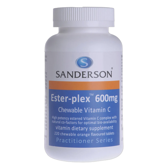 Sanderson - Ester-plex Vitamin C 600mg Orange Chewable 220tabs