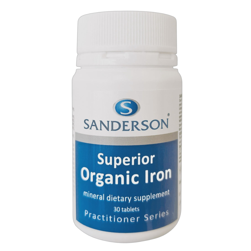 Sanderson - Superior Organic Iron 30 tabs