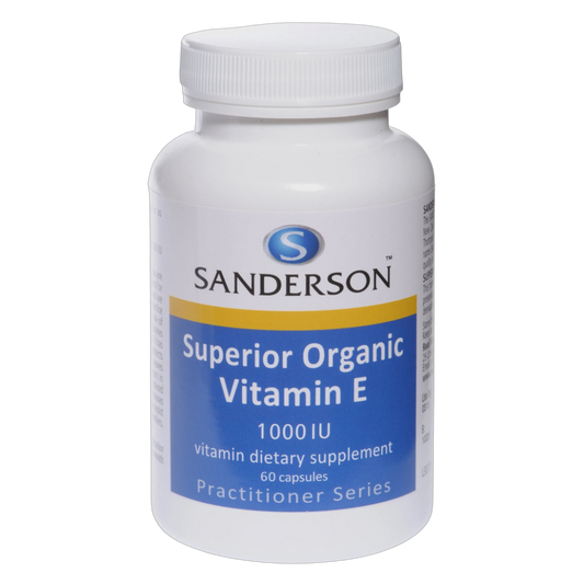 Sanderson - Superior Organic Vitamin E 1000iu Mixed Tocopherols 60 caps