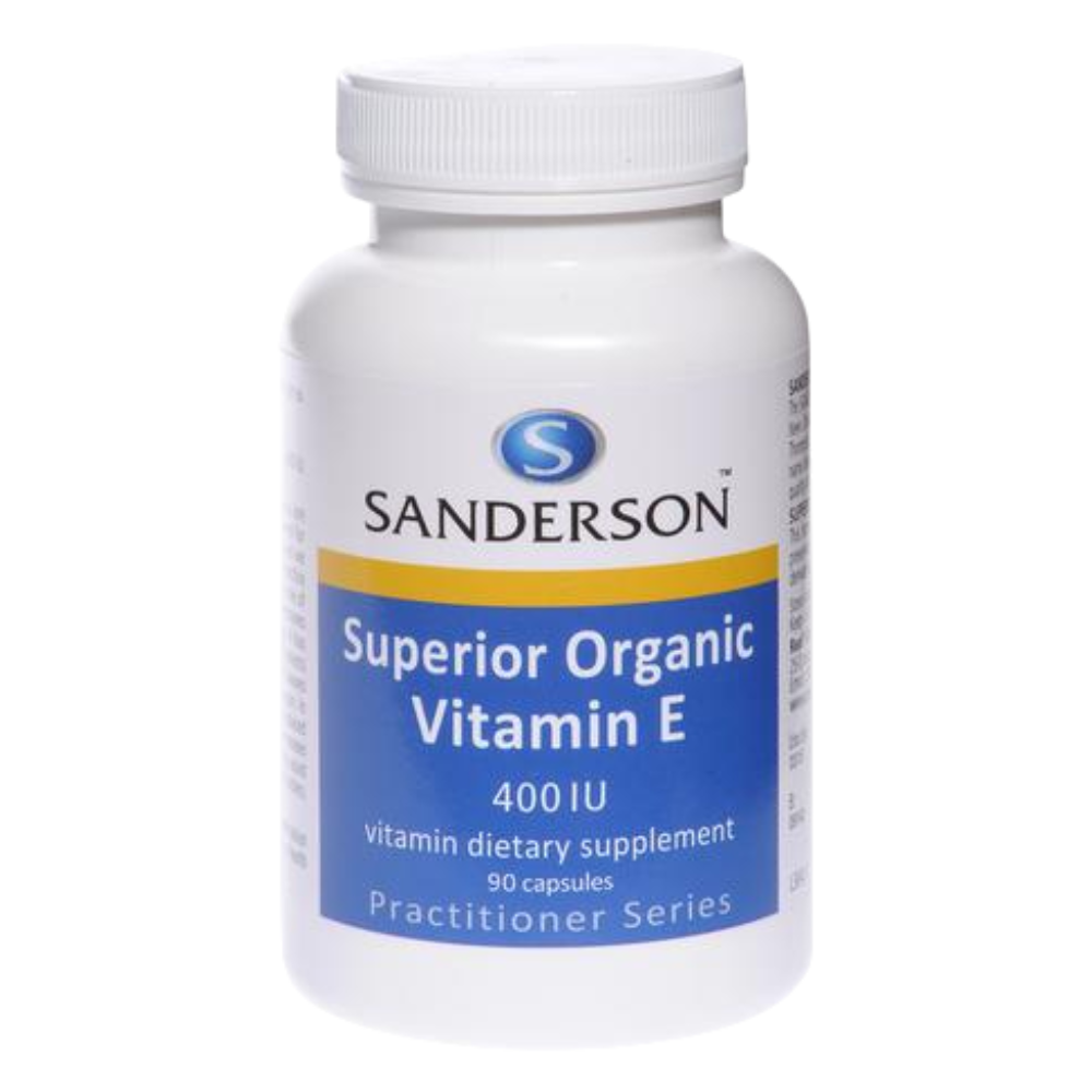 Sanderson - Superior Organic Vitamin E 400iu Mixed Tocopherols 90 caps