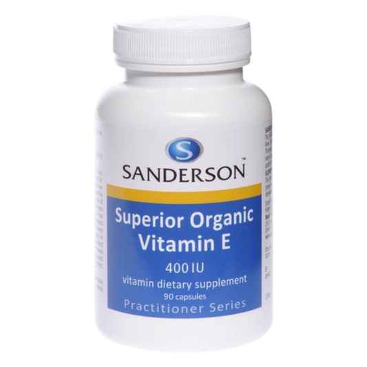 Sanderson - Superior Organic Vitamin E 400iu Mixed Tocopherols 90 caps
