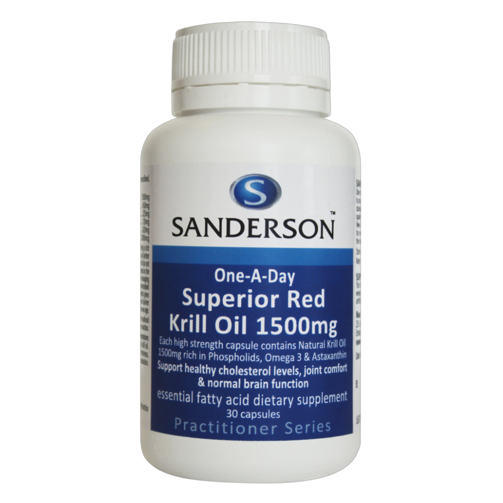 Sanderson - Superior Red Krill Oil 1500mg (Norwegian Rimfrost)  60 caps
