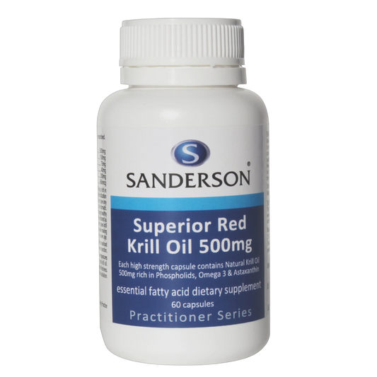 Sanderson - Superior Red Krill Oil 500mg (Norwegian Rimfrost) 60 caps