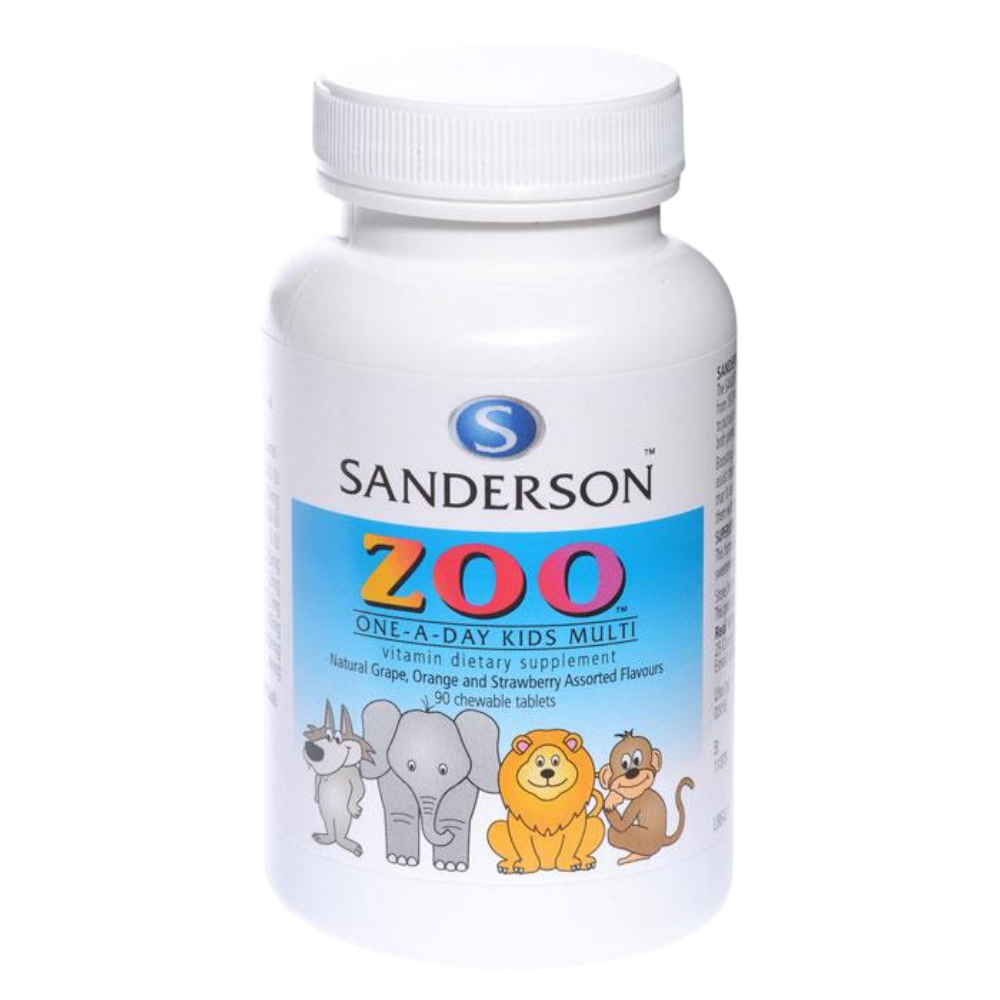 Sanderson - Zoo Kids Multi Chewable Assorted Flavours 90 tabs