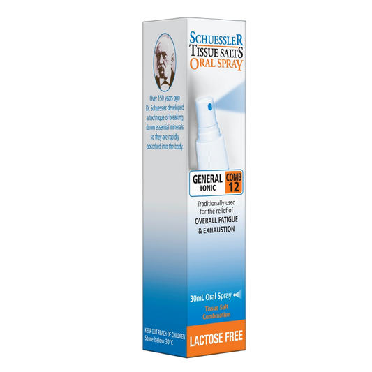 Schuessler Tissue Salts - 12 - General Tonic 30mL