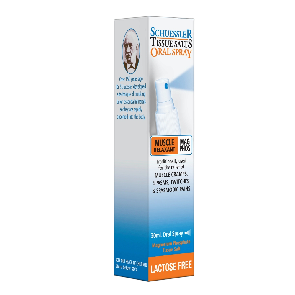 Schuessler Tissue Salts - Muscle Relaxant Spray - Mag Phos
