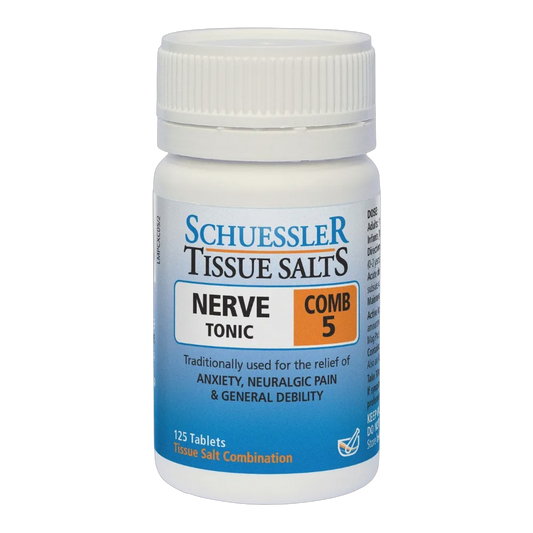 Schuessler Tissue Salts - Nerve Tonic - Comb 5 – Lactose Free