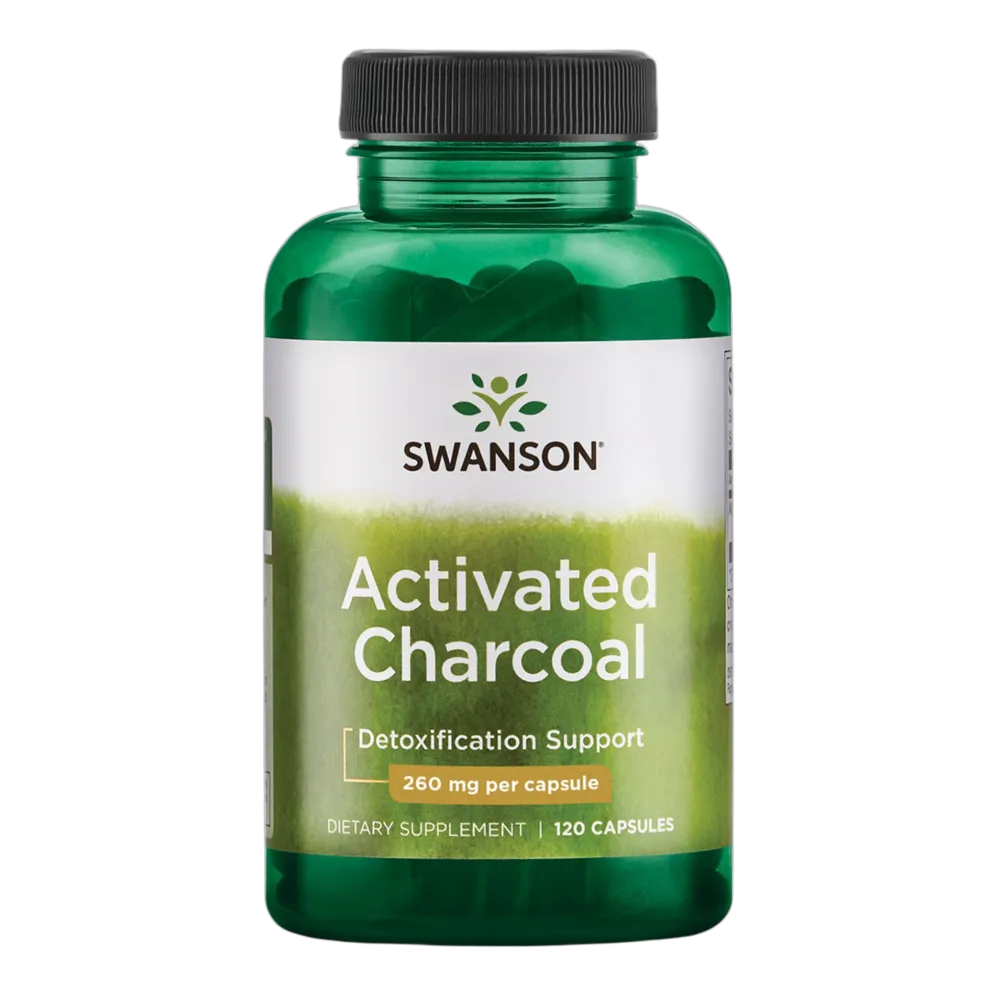 Swanson - Activated Charcoal 120 caps