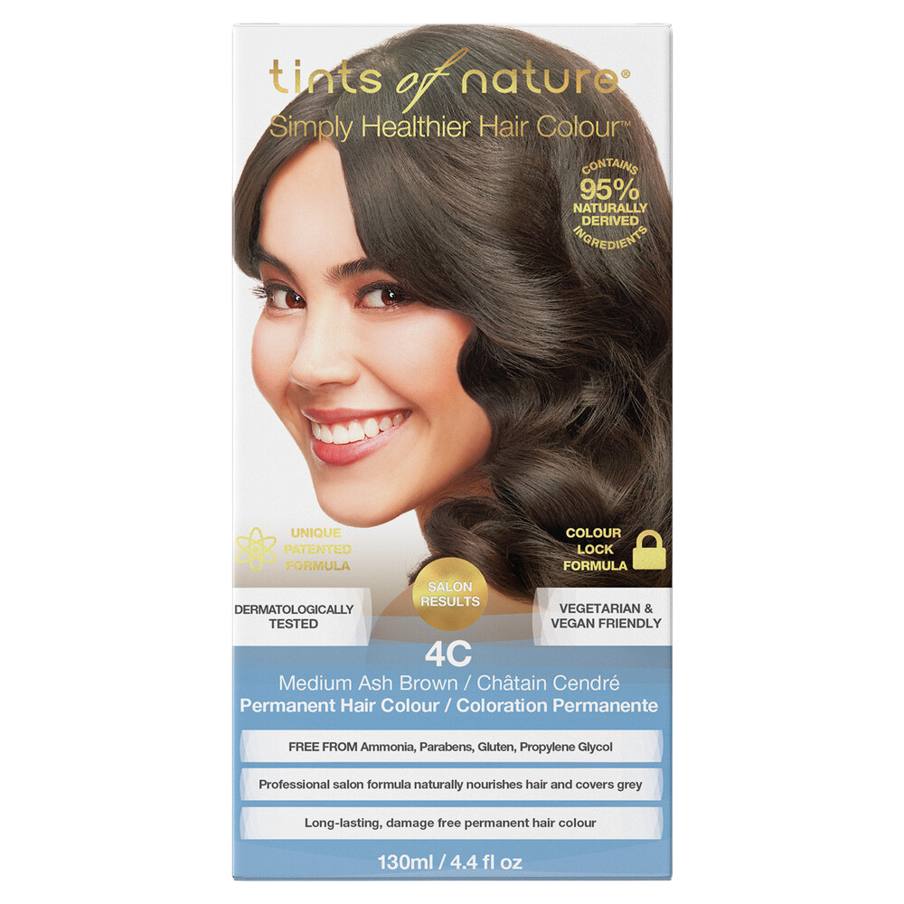 Tints of Nature -  4C Medium Ash Brown 130ml