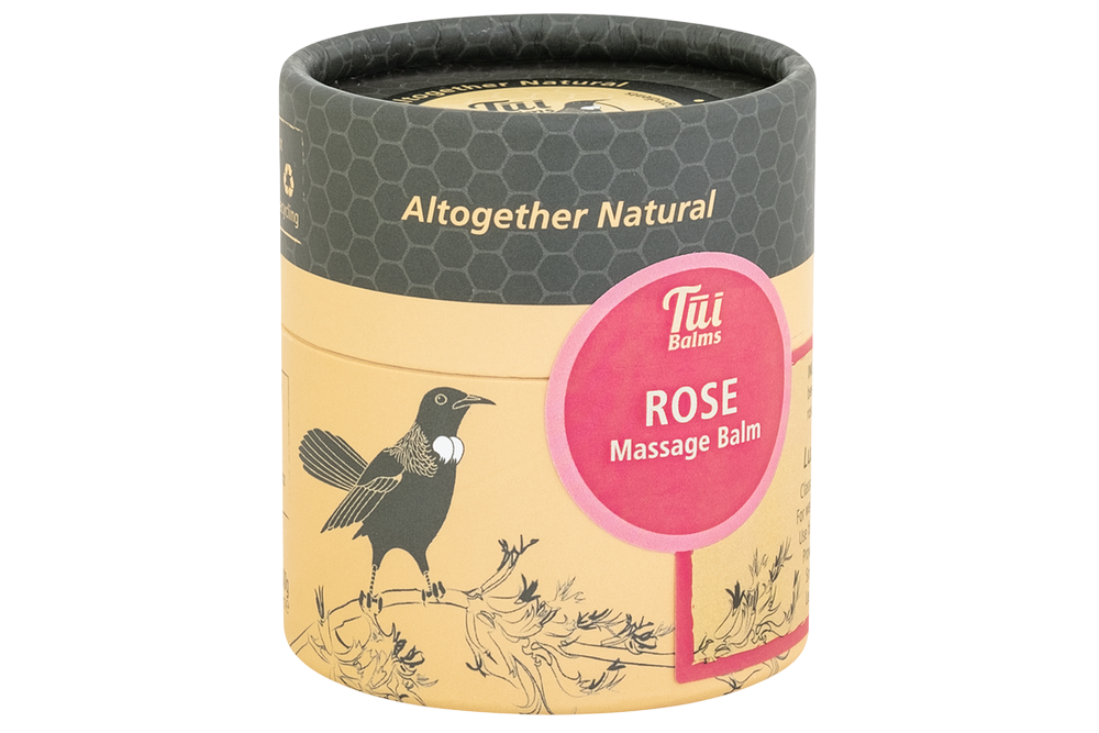 Tui Balms - Rose Massage Balm 100g cardboard