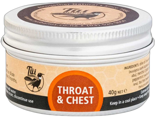 Tui Balms - Throat & Chest Balm 40g tin