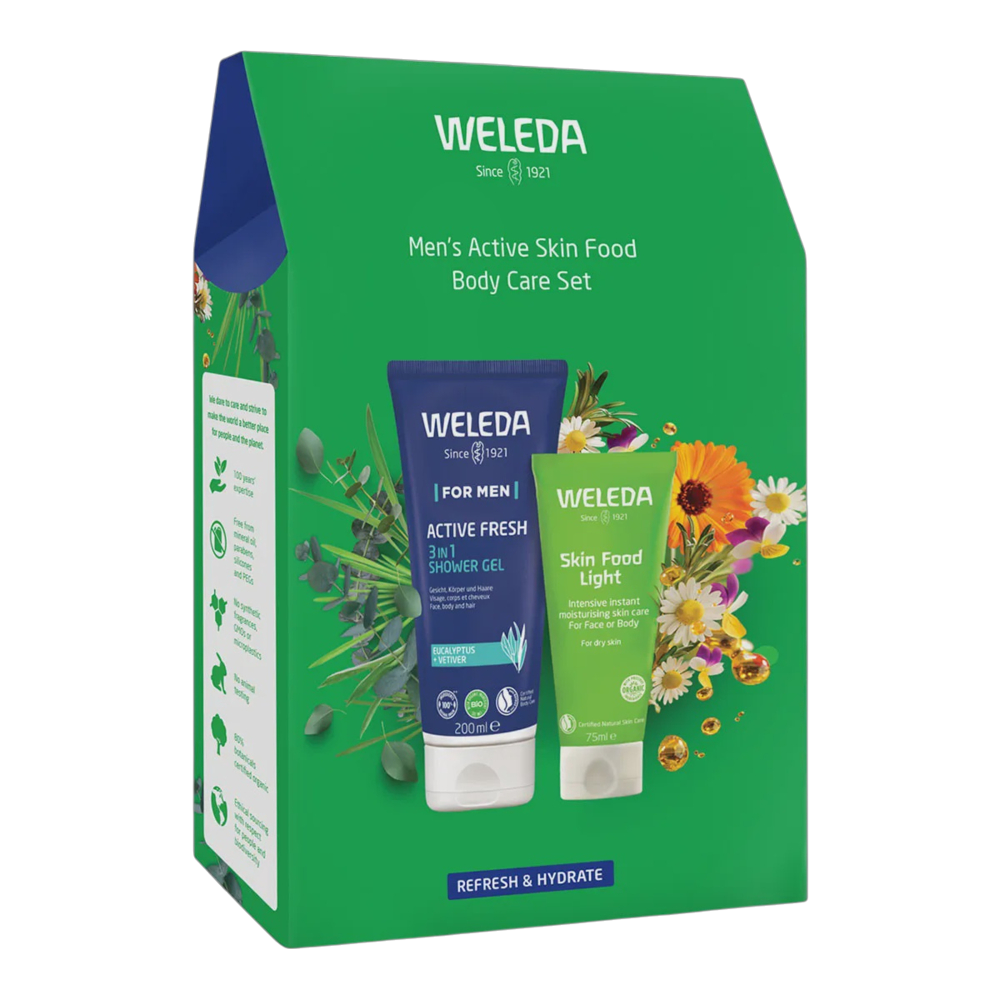 Weleda - Men's Active Skin Food Body Care Set