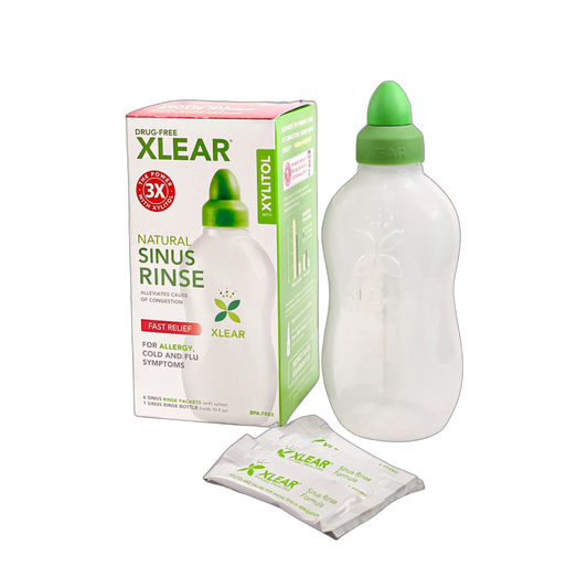 Xlear -  Sinus Rinse Bottle with Solution Bottle with 6 solution packets